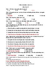 Đề trắc nghiệm học kì I môn Địa lý 9 (Có đáp án)